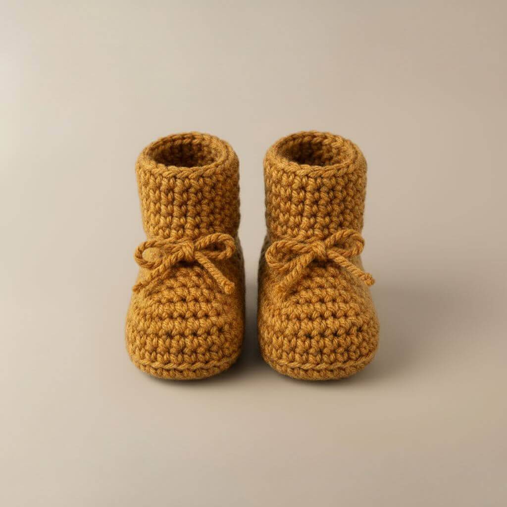 Sapatinho Bebê Aventureiro em Crochê "Botinha Conforto"